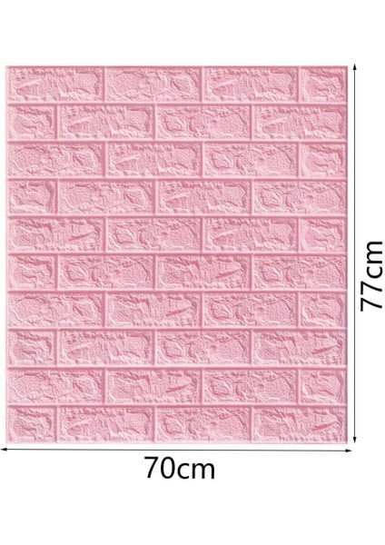 NW03 Pembe Tuğla Kendinden Yapışkanlı Yumuşak Esnek Duvar Paneli fiyatları