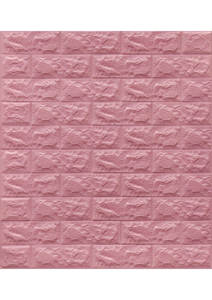 NW03 Pembe Tuğla Kendinden Yapışkanlı Yumuşak Esnek Duvar Paneli indirimleri