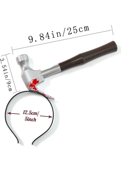 Kafaya Saplanmış Kahverengi Saplı Çekiç Şaka Tacı fiyatları