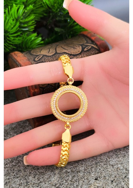Çeyrek Altın Takılan Bileklik Kadın Çeyrek Için Bileklik BT059 fırsatları