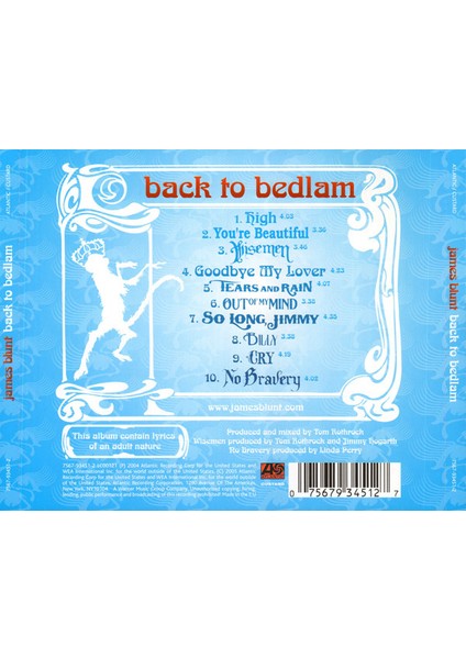 Dikkat CD James Blunt – Back To Bedlam fiyatları