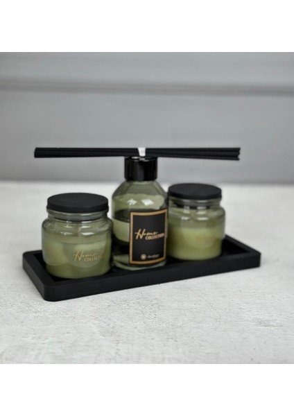 Tepsili Mum ve Koku Seti Yeşil Osmanthus Green Tea fırsatları