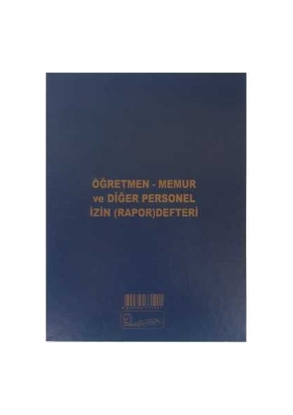 Öğretmen-memur Ve Diğer Personel İzin Defteri