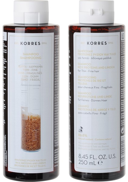 Rice Proteins & Linden Şampuan 250ml