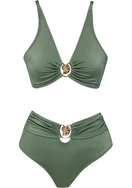 Özel Tasarım Yüksek Bel Bikini Takım