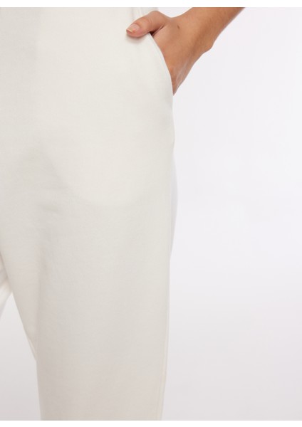 Ekru Kadın Lastikli Eşofman Altı FIKA fırsatları