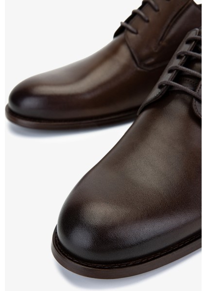 Erkek Hakiki Deri Kahverengi Klasik Ayakkabı 183 VAL-22054 K Erk Ayk Y25 Kahve modelleri