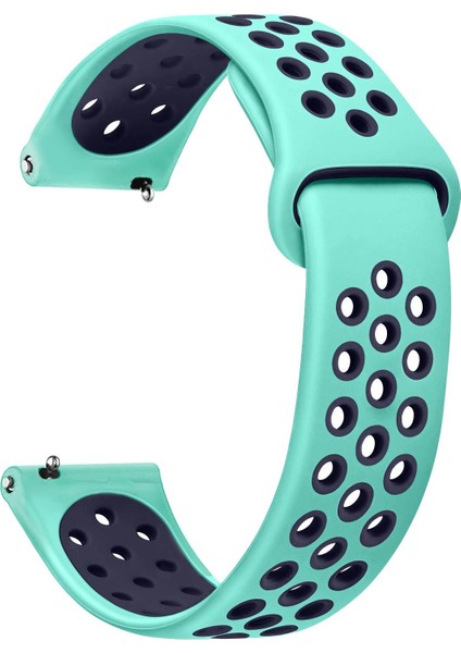 Huawei Watch 5 46MM Rainbow Gently Band Kordon Yeşil Lacivert