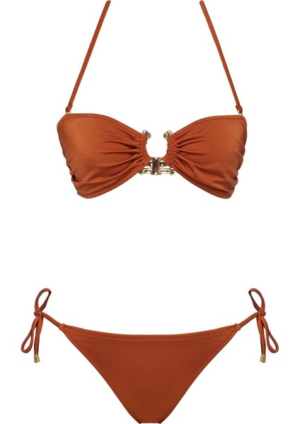 Straplez Aksesuar Brezilya Bikini Takım