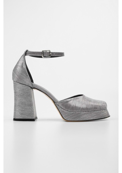 Kadın Alwina Platin Sıvama Platform Topuklu Ayakkabı fiyatları