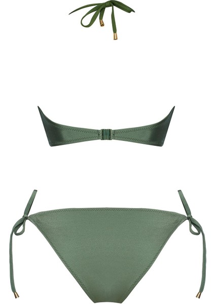 Sailor Kadın Bikini Takımı Aksesuarlı Tasarım Yeşil Renk Ayarlanabilir Askılarla fiyatları
