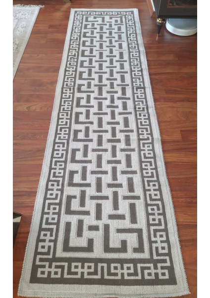 Pamuklu Bukle Lüks Kilim, Yolluk (80X300)-LUMA Kreme Kahve fiyatları