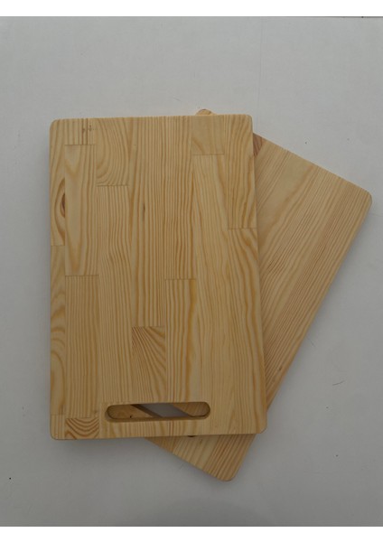 Kesme/sunum Tahtası Doğal Ahşap %100 El Işçiliği Fırınlanmış Doğal Masif Çam 37CM x 24CM 18MM Kalınlık fırsatları
