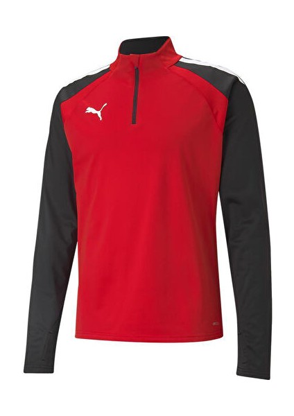 Teamliga 1 4 Zip Top Erkek Futbol Antrenman Uzun Kollu Tişört 65723601 Kırmızı