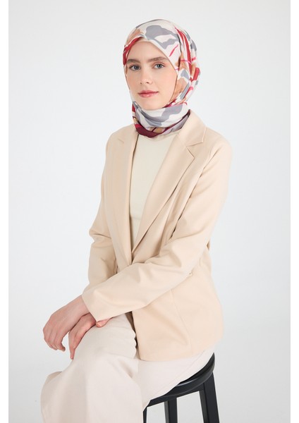 Bordo Yaprak Desen Eşarp 3004 fırsatları