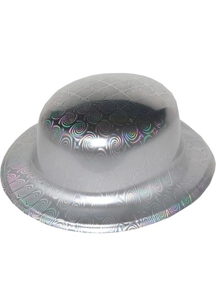 Gümüş Renk Hologramlı Plastik Yulak Melon 27X24 cm