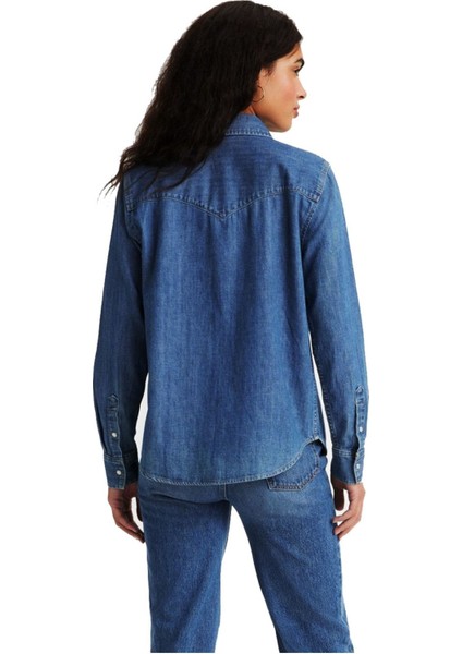 Kadın-Kız Denim Kot Gömlek- 16788-0017 fırsatları