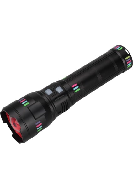 Panther PT-4123 Lazer Etkili 7.500 Lümen 50W Kamp Avcılık Acil Durum Profesyonel El Feneri Siyah