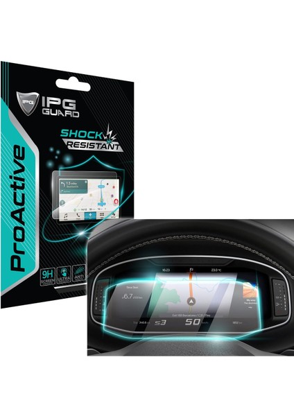 Seat Ateca Uyumlu 10.25 Inch Gösterge Paneli Için 9h Nano Ipg Proactive Ekran Koruma