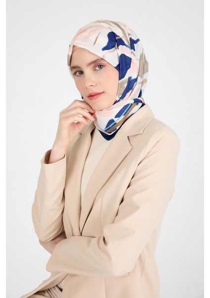 Somon Yaprak Desen Eşarp 3004