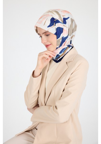 Somon Yaprak Desen Eşarp 3004 modelleri