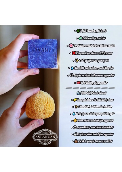 Lavanta Sabunu & Doğal Deniz Süngeri Seti – Cilt Bakımı fiyatları