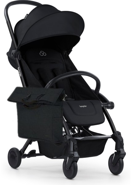 Connect 3 Black-Black Bebek Arabası / Yan Düzenleyici / Black-Black Yan Bakım Çantası / Black Portbebe fırsatları