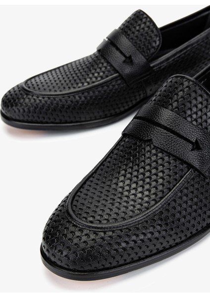 Erkek Hakiki Deri Siyah Klasik Ayakkabı 214 VAL-031700 Erk Ayk Y25 Sıyah Ksk modelleri