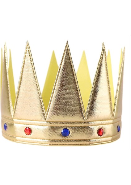Altın Renk Eva Yumuşak Kral Kraliyet Tacı Yetişkin Çocuk Uyumlu 55 cm fırsatları