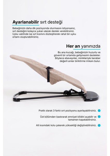 Cotton Sallanır Üç Kademeli Ana Kucağı (Oyuncak Aparatı) modelleri
