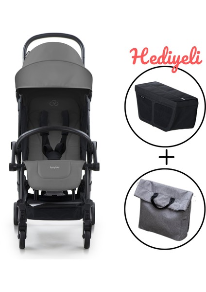 Connect 3 Black-Grey Bebek Arabası / Yan Düzenleyici / Grey-Black Yan Bakım Çantası fiyatları