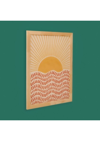 Deco Sun Madness Çerçeveli Tablo - Bej - 50X70 cm modelleri