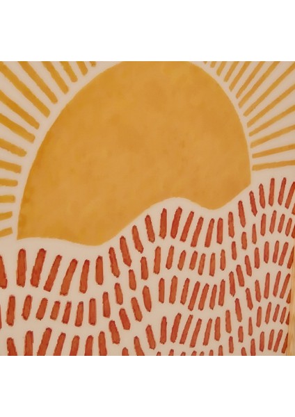 Deco Sun Madness Çerçeveli Tablo - Bej - 50X70 cm fırsatları