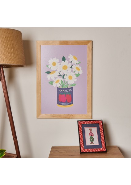 Deco Granny Summer Çerçeveli Tablo - Mor - 40X60 cm