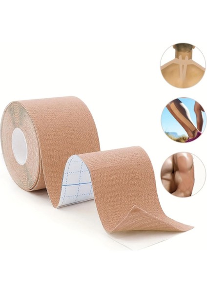 Sporcu Bandı 5 Metre x 5 cm Kinezyo Tape Beauty Yüz Bölgesi Için Cotton Kinesyo (5 Adet) indirimleri