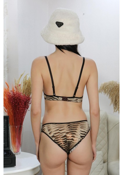 Kadın Destekli Sütyen Takım 3598 Vizon indirimleri