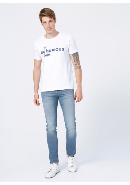 Skinny Fit Açık Mavi Erkek Denim Pantolon