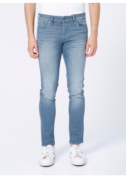 Skinny Fit Açık Mavi Erkek Denim Pantolon fiyatları