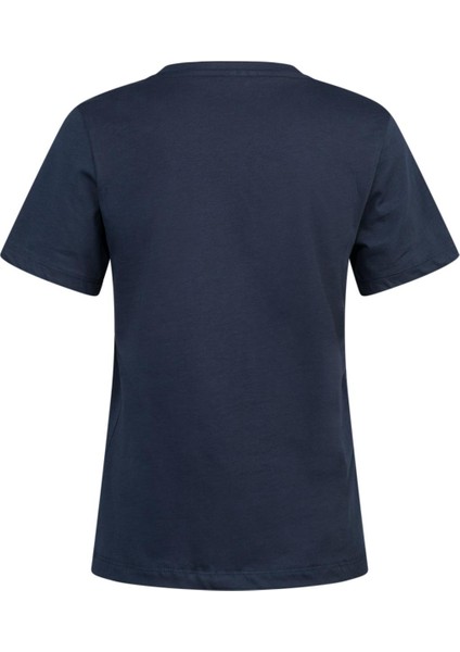 Alone Baskılı V Yaka Kadın T-Shirt 404