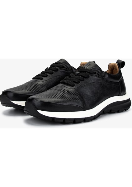 Erkek Hakiki Deri Siyah Deri Sneakers & Spor Ayakkabı 233 5145 Erk Ayk Y25 Sıyah Dr fırsatları