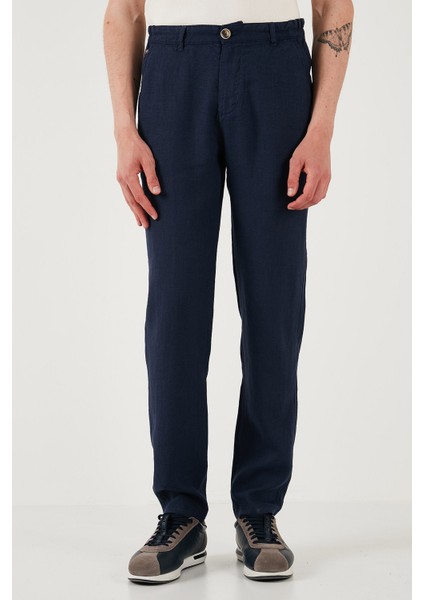 U.s. Polo Carrot Fit Normal Bel Daralan Paça Keten Pantolon Erkek Pantolon G081SZ0782106438