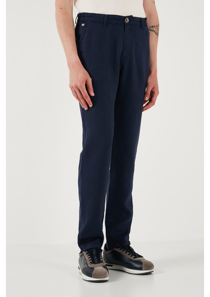 U.s. Polo Carrot Fit Normal Bel Daralan Paça Keten Pantolon Erkek Pantolon G081SZ0782106438 modelleri