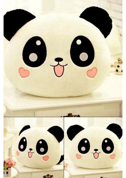 Peluş Panda Tasarımlı Yastık Sevimli Panda Yastık