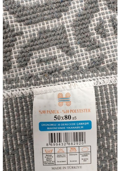 2 Adet Pamuklu Bukle Lüks Kilim (80X125)-SPIRAL Gri modelleri