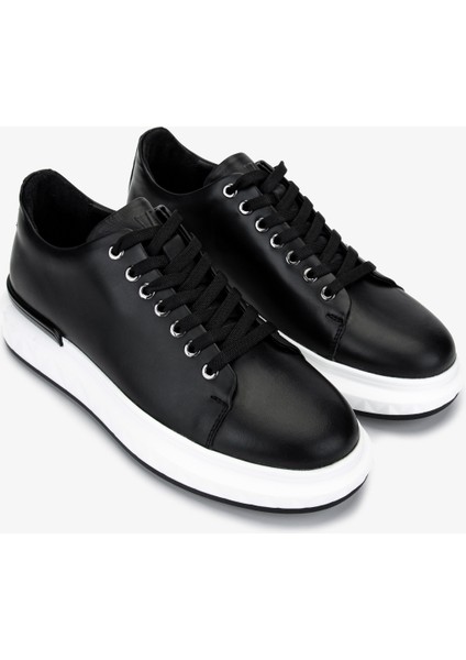 Erkek Hakiki Deri Siyah Sneakers & Spor Ayakkabı 381 VAL-19669 Erk Ayk Y25 Sıyah fiyatları