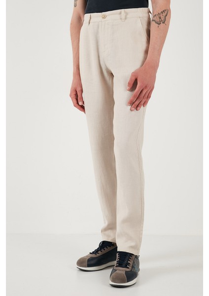 U.s. Polo Carrot Fit Normal Bel Daralan Paça Keten Pantolon Erkek Pantolon G081SZ0782106438 modelleri