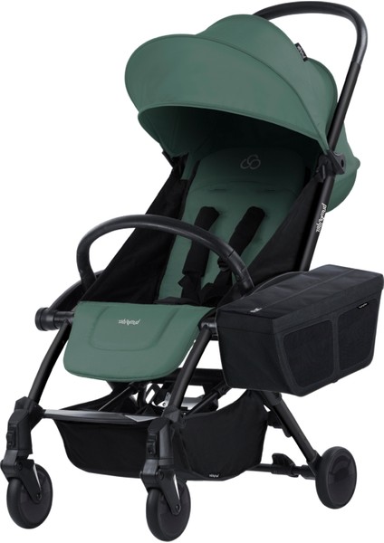 Connect 3 Black-Olive Bebek Arabası / Yan Düzenleyici / Black-Black Yan Bakım Çantası / Grey Melange Portbebe indirimleri