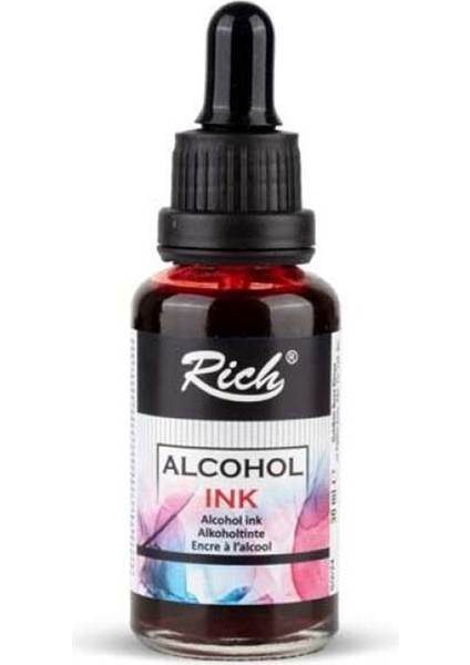 Alcohol Ink Alkol Bazlı Mürekkep 30 ml Bordo 18611