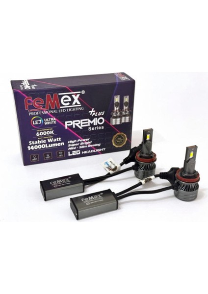 Premio Plus H11 Şimşek Etkili LED Xenon 14000 Lumen