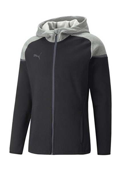 Teamcup Casuals Hooded Jkt Erkek Futbol Ceketi 65798703 Siyah